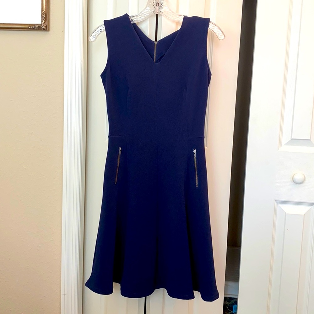 Halogen | Blue skater dress